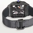 Santos de Cartier Large Skeleton Black ADLC