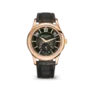 Patek Philippe Annual Calendar Moonphase Rose Gold Brown Leather Men's Watch 5205R-001 40mm