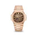 Patek Philippe Nautilus Moon Phase Rose Gold Watch 5712/1R-001