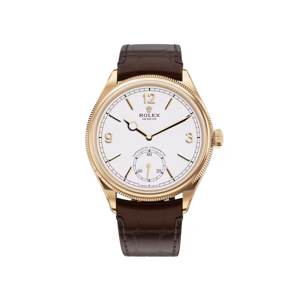 1908 Rolex 39 mm, 18 kt yellow gold, polished finish Reference m52508-0008