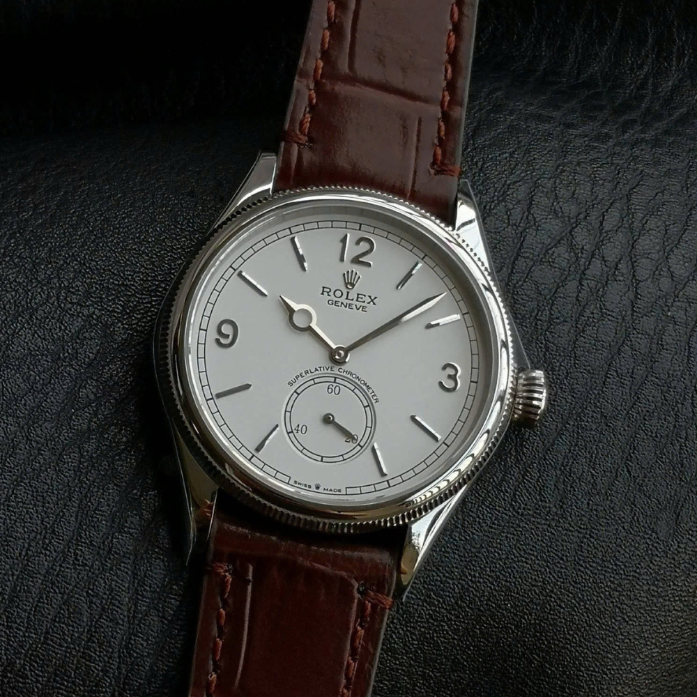 1908 Rolex 39 mm, 18 kt white gold, polished finish Reference m52509-0006 - Image 2